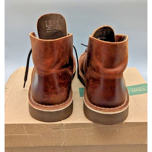 *CIB* Clarks Bushacre 2 Mens Size10 US Dark Brown Leather Lace Up Chukka Boots